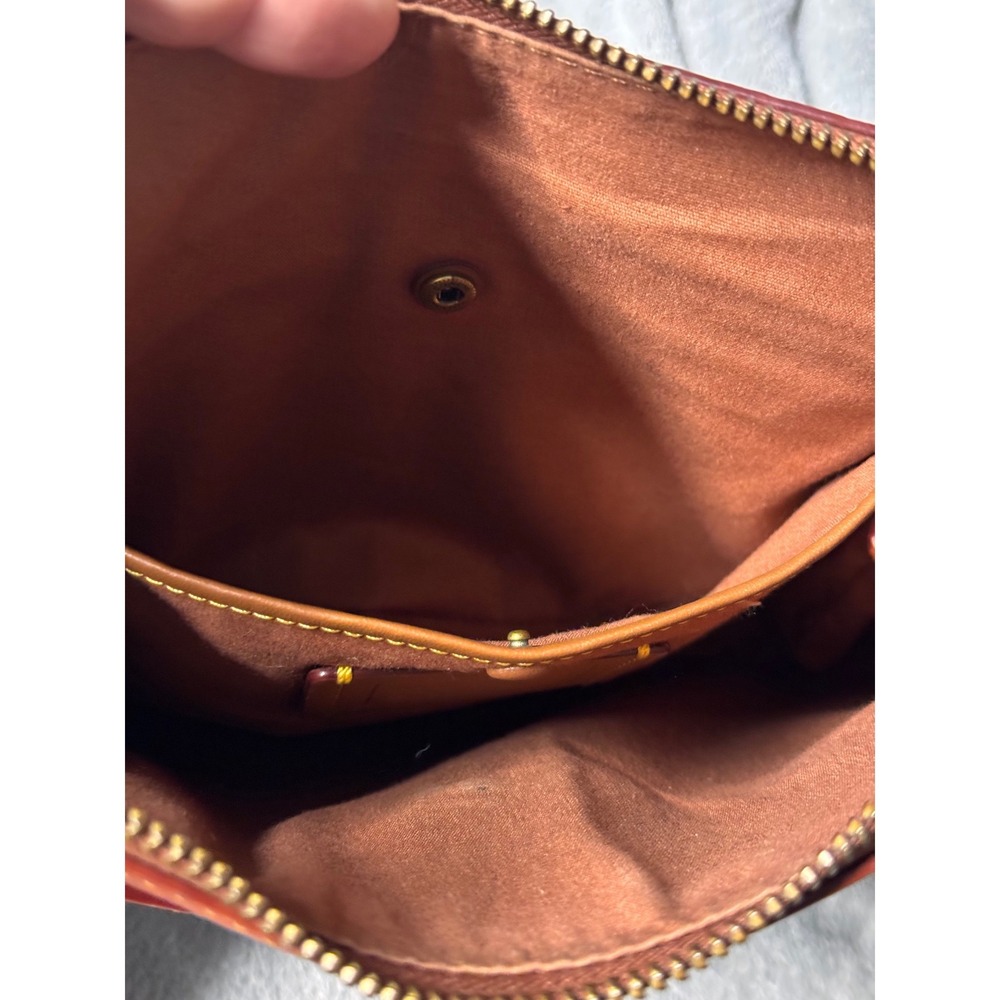 Coach Chaise Crossbody Bag Signature Coated Canvas Leather Tan Brown C8487 - Picture 11 of 15